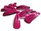 20 47mm Bright Pink Barrettes Hair Decor Barrette Blanks Iron Clips Snap Barrettes
